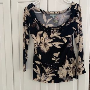 Veronica M floral off the shoulder (or on) top